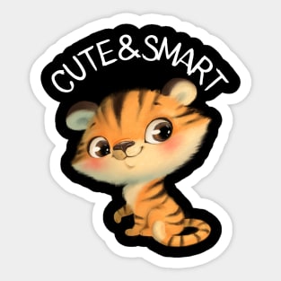 Cute and Smart Cookie Sweet kitty baby tiger cute baby outfit Sticker